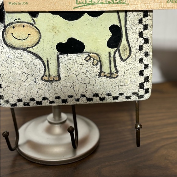 Clearance bundle w/2nd item for $4.99 shipping. Country cow wall hanging - Picture 5 of 7